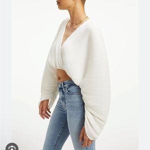 GOOD AMERICAN Plisse Sculpted Top
